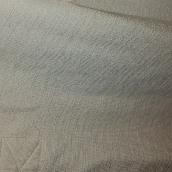 J. Jill V Neck Pullover Textured Cotton Blend Cream Ivory Soft Top LP - Picture 4 of 7